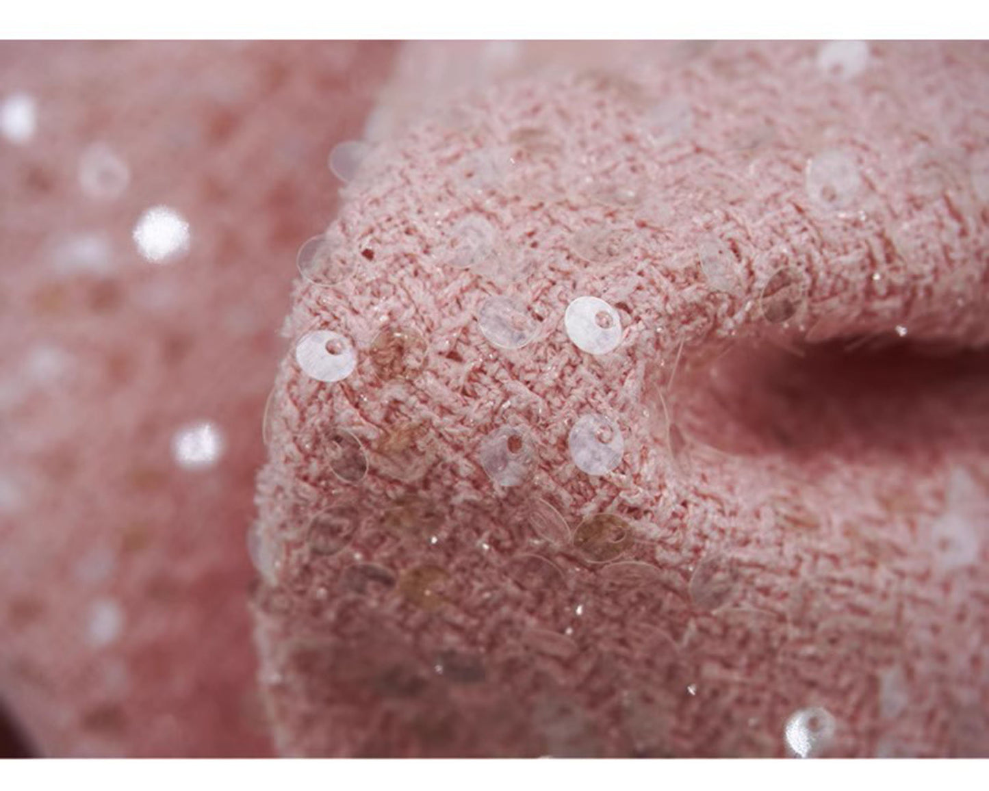 Sequins Beaded Tweed Boucle Fabric