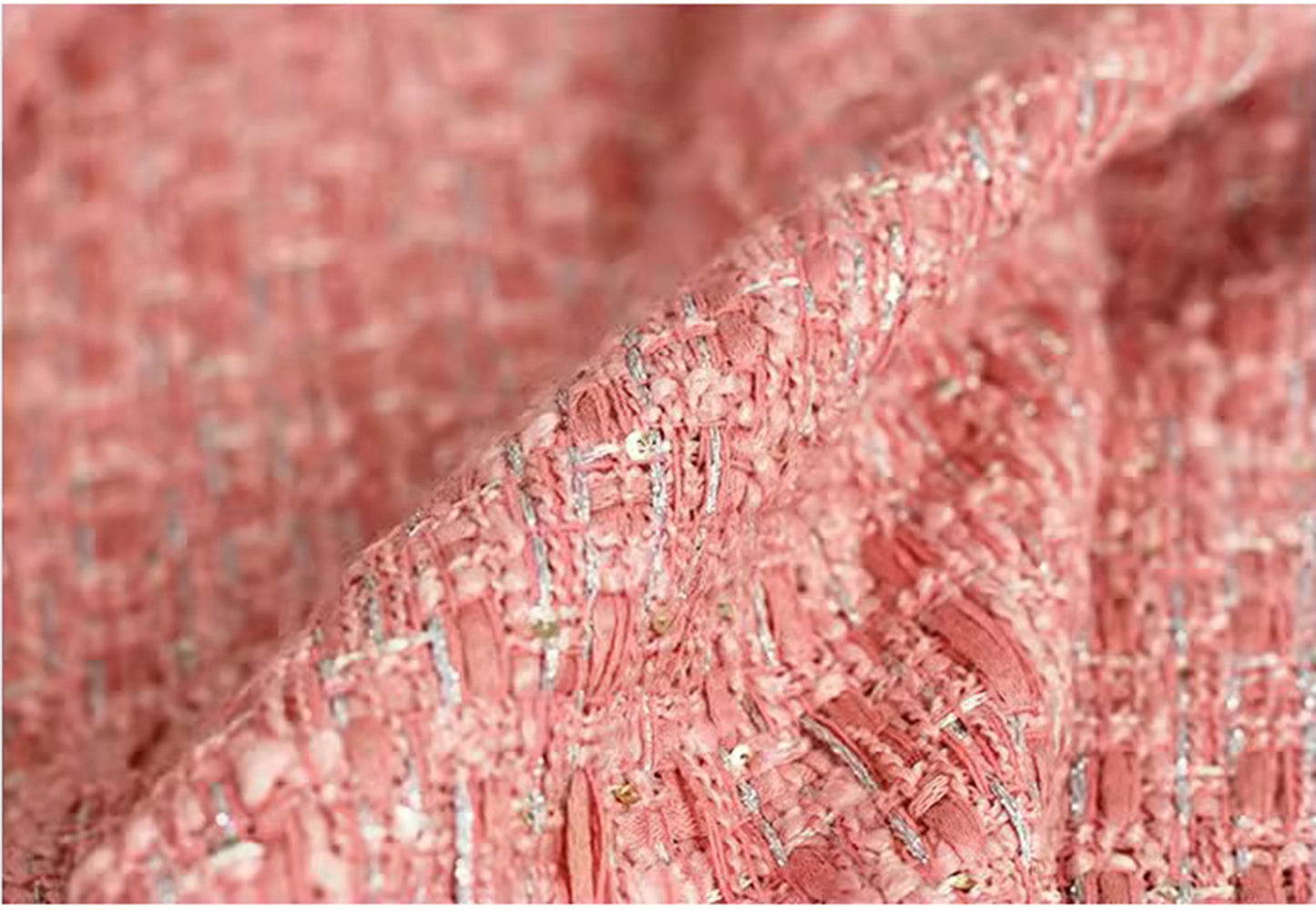 Sequins Tweed Boucle Fabric