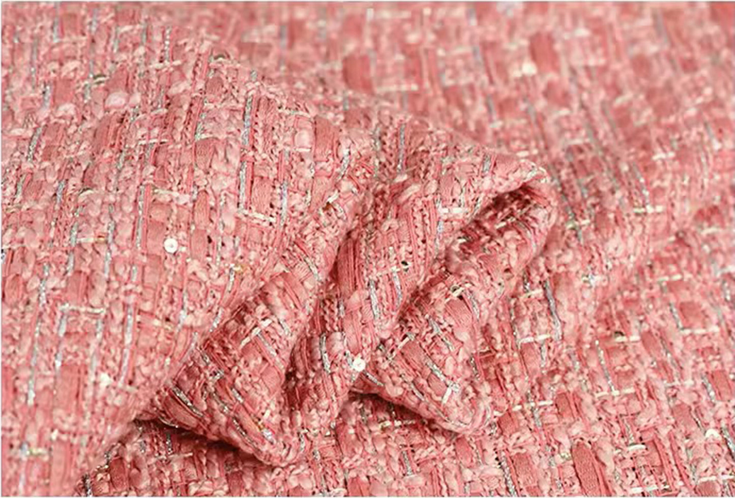 Sequins Tweed Boucle Fabric