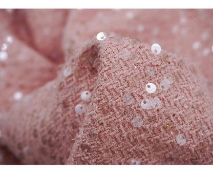Sequins Beaded Tweed Boucle Fabric