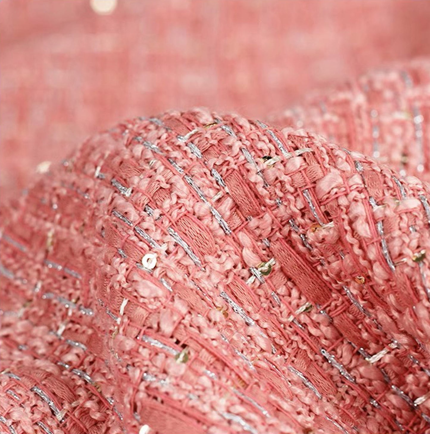 Sequins Tweed Boucle Fabric