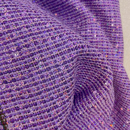 Sequins Beaded Tweed Boucle Fabric
