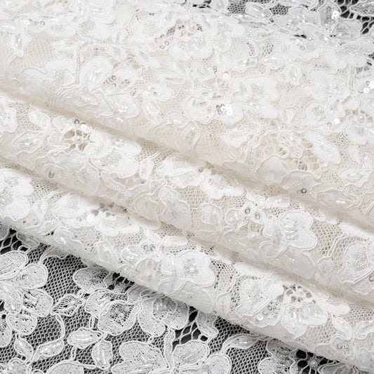 Sequined Corded Lace